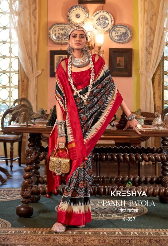 Kreshva Pankh Patola catalog surat saree market wholesale price list 2025