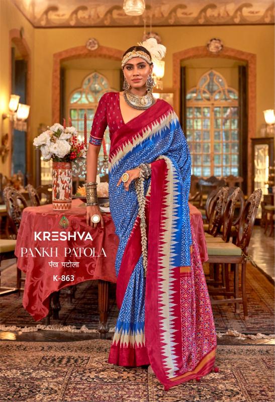 Kreshva Pankh Patola catalog surat saree market wholesale price list 2025