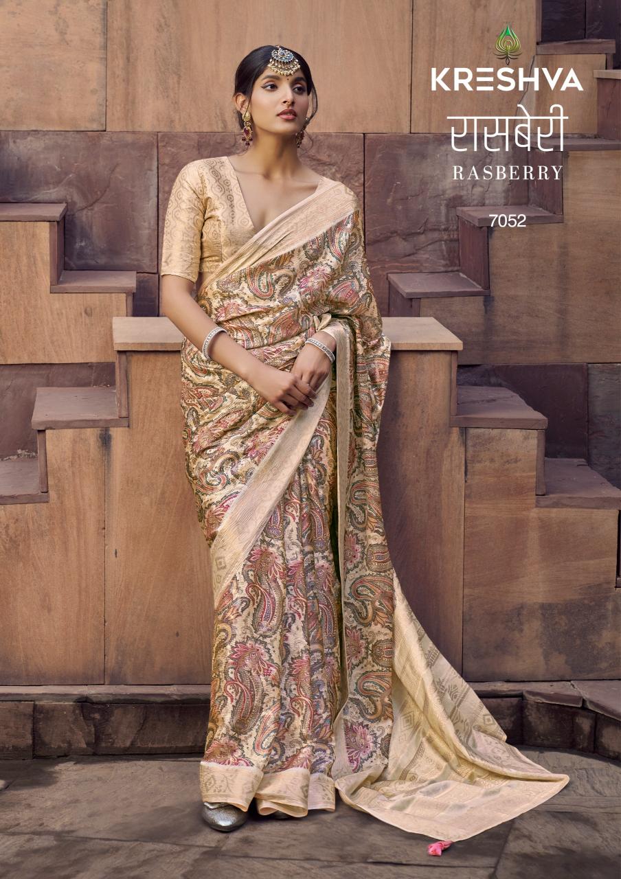 Kreshva Rasberry catalog top 10 saree shops in surat with price