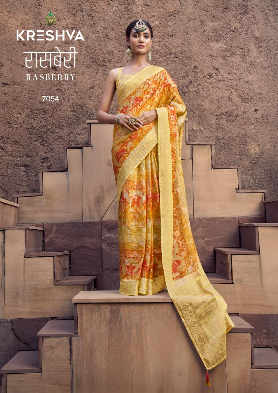 Kreshva Rasberry catalog top 10 saree shops in surat with price