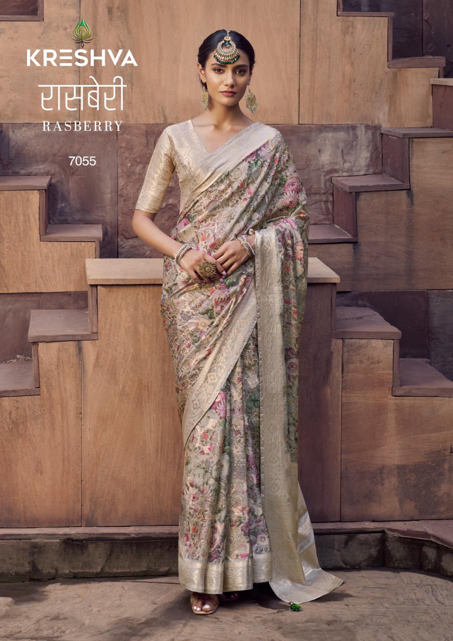 Kreshva Rasberry catalog top 10 saree shops in surat with price
