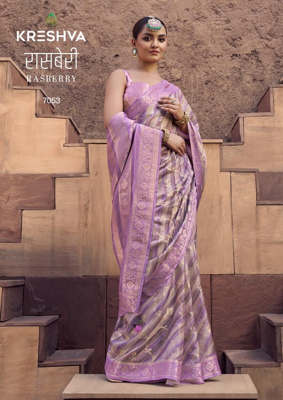 Kreshva Rasberry catalog top 10 saree shops in surat with price