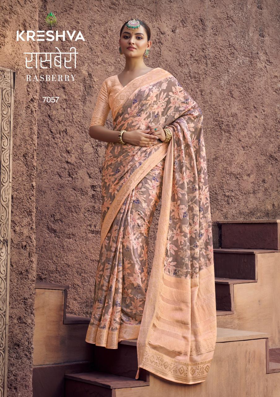 Kreshva Rasberry catalog top 10 saree shops in surat with price