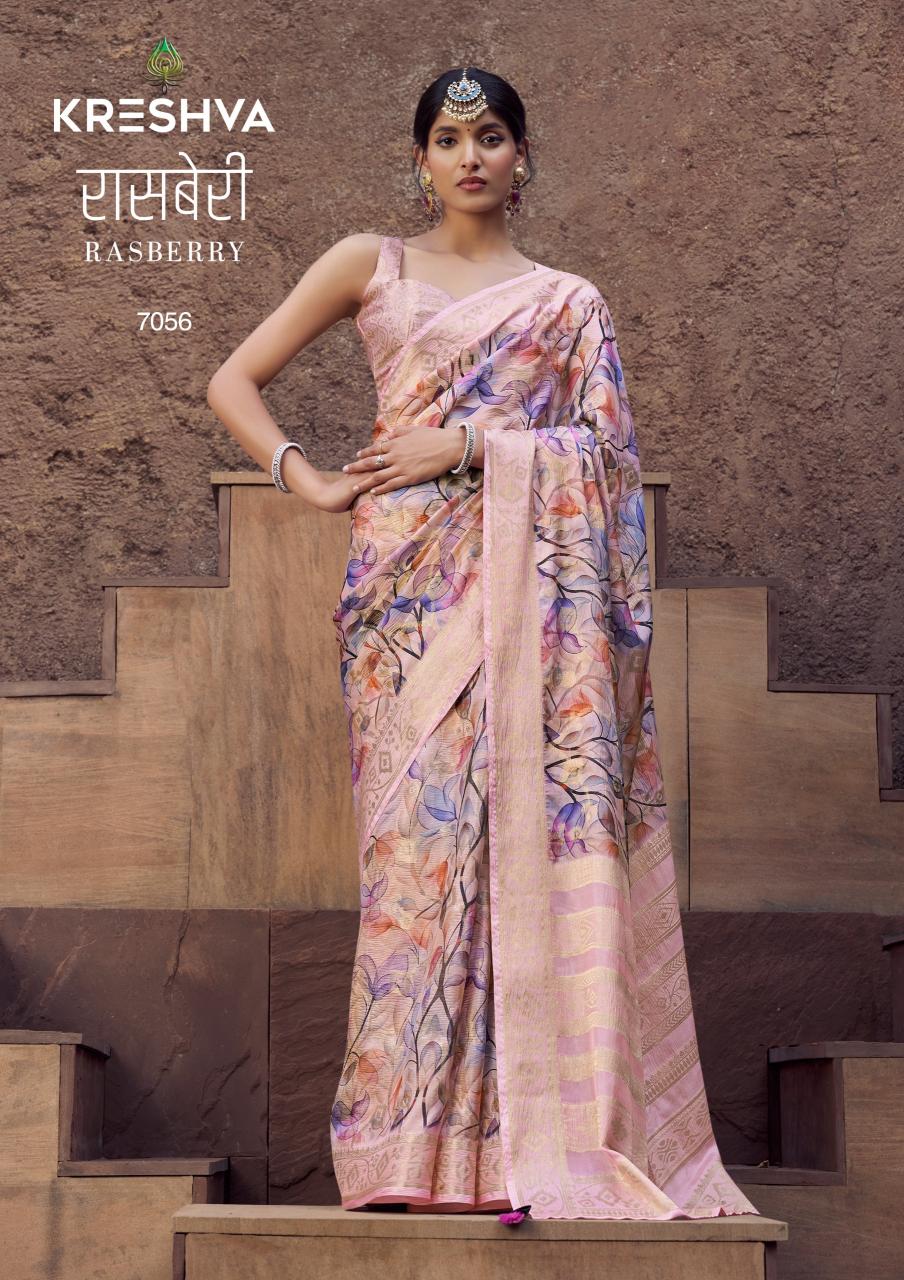 Kreshva Rasberry catalog top 10 saree shops in surat with price