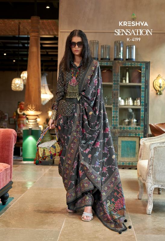 Kreshva Sensation catalog saree wholesalers in surat