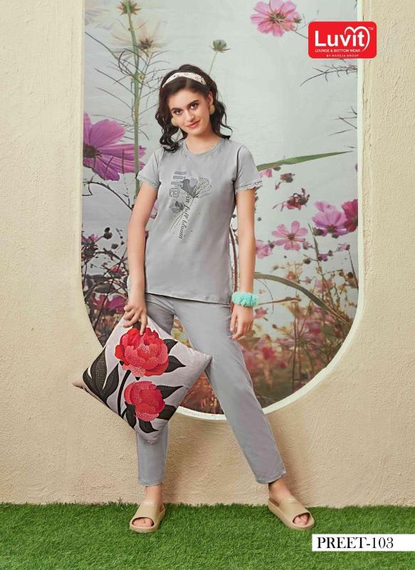 Luvit Preet catalog latest nighty dress