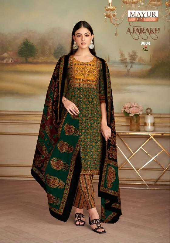 Mayur Ajarakh Vol-9 – Kurti Pant With Dupatta - Wholesale Catalog