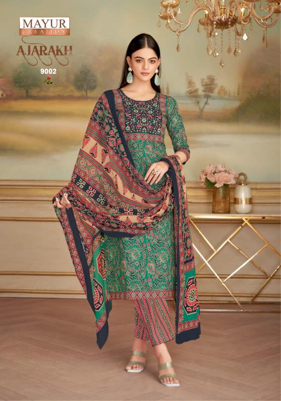 Mayur Ajarakh Vol-9 – Kurti Pant With Dupatta - Wholesale Catalog