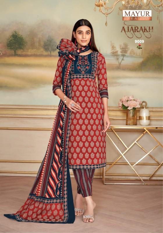 Mayur Ajarakh Vol-9 – Kurti Pant With Dupatta - Wholesale Catalog