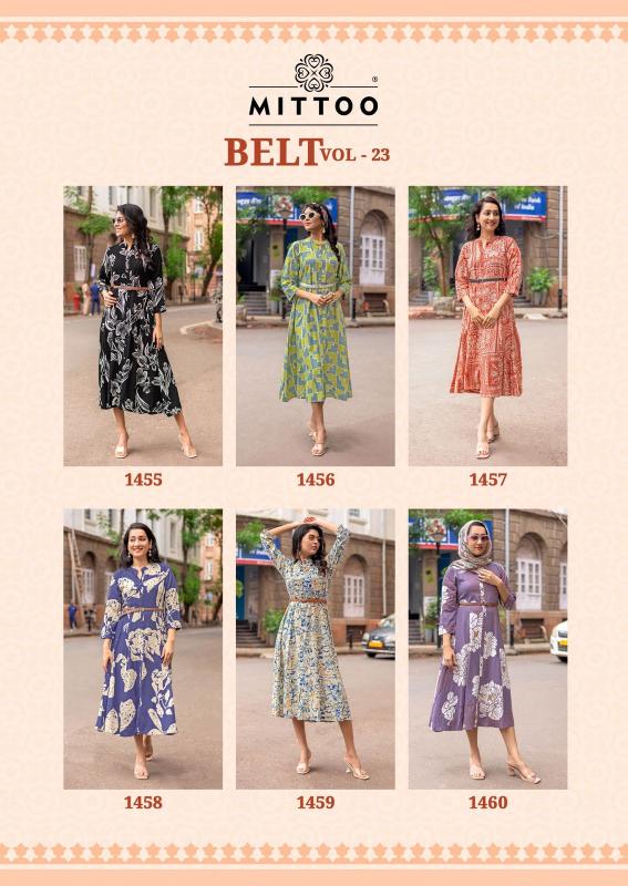 MITTOO   Catalog  Belt Vol 23   One Piece Kurti 