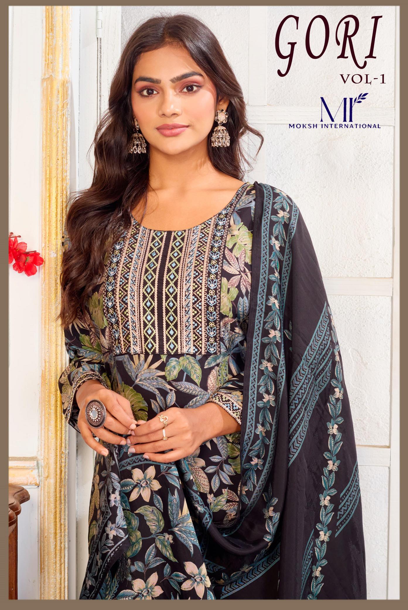 Moksh International Gori vol 1 catalog wholesale kurtis in pakistan