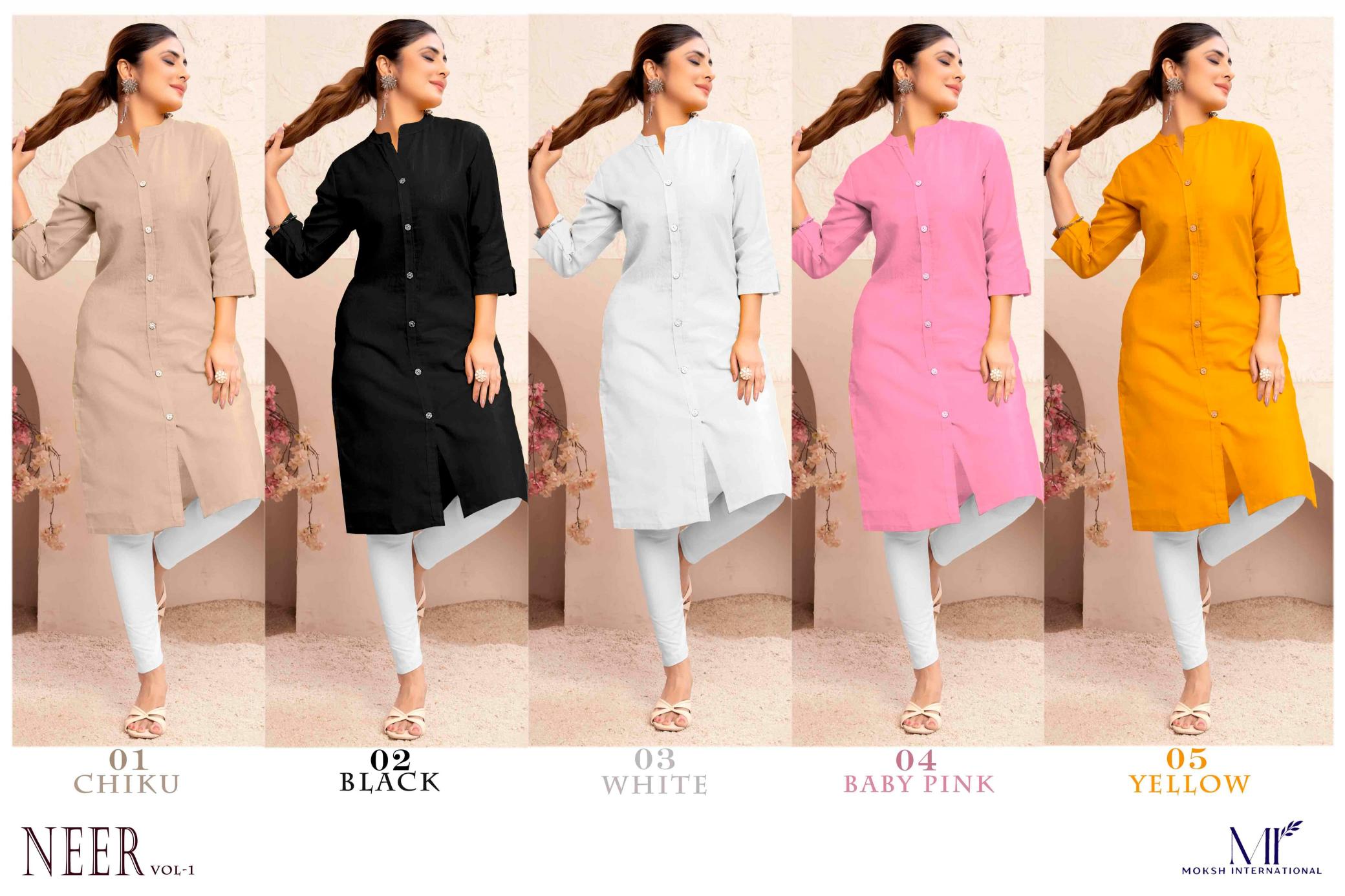 Moksh International Neer vol 1 catalog jaipuri kurti wholesale