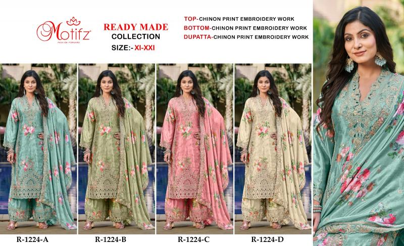 Motifz 1224 catalog pakistani wholesale suits delhi