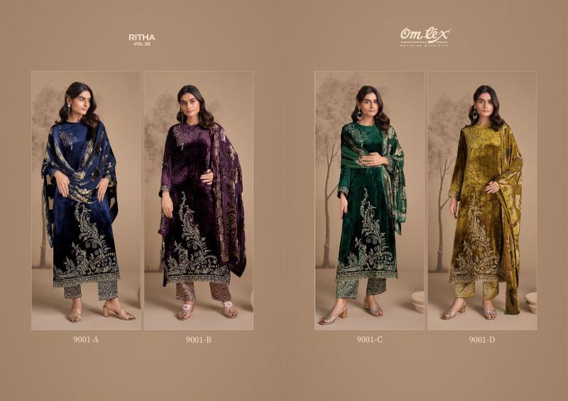 Omtex Ritha Vol 32 catalog churidar salwar kameez wholesale market