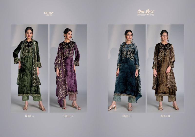 Omtex Ritha Vol 35 catalog pakistani wholesale salwar kameez in karachi