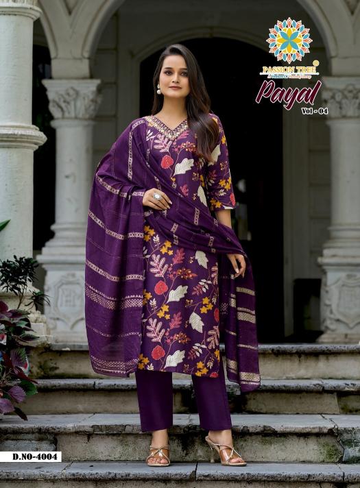 Passion Tree catalog Payal vol 4 Kurti pan dupatta (Clearance stock)
