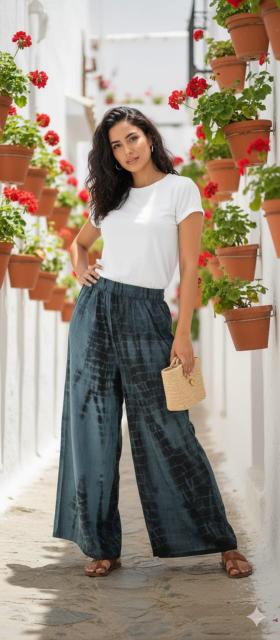 PC Tie Die Plazzo – Plazzo - Wholesale Catalog