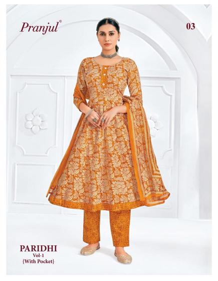 Pranjul Paridhi Vol-1 – Anarkali Style Kurti Pant With Dupatta - Wholesale Catalog