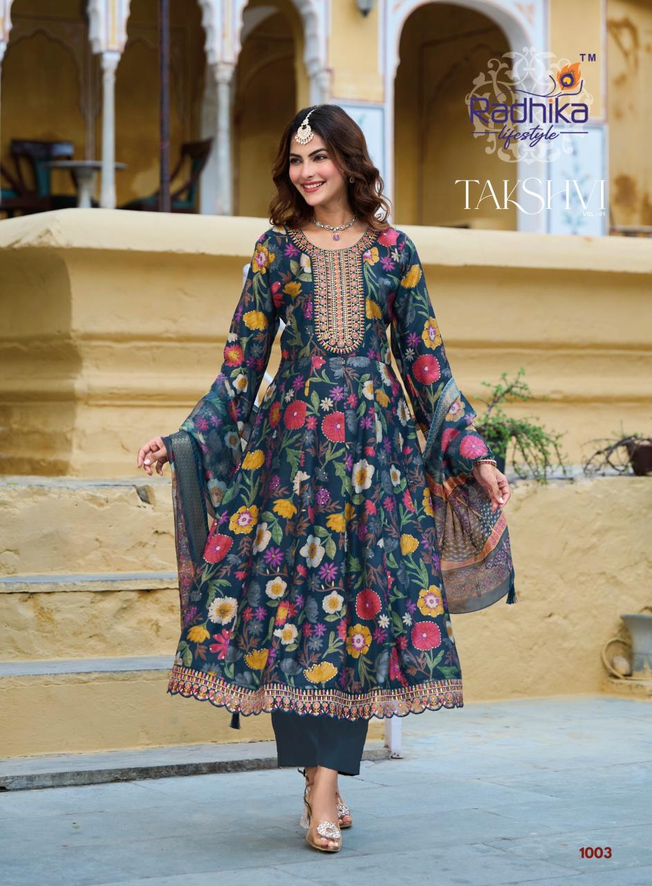 Radhika Lifestyle Takshvi vol 1 catalog wholesale kurtis in pune