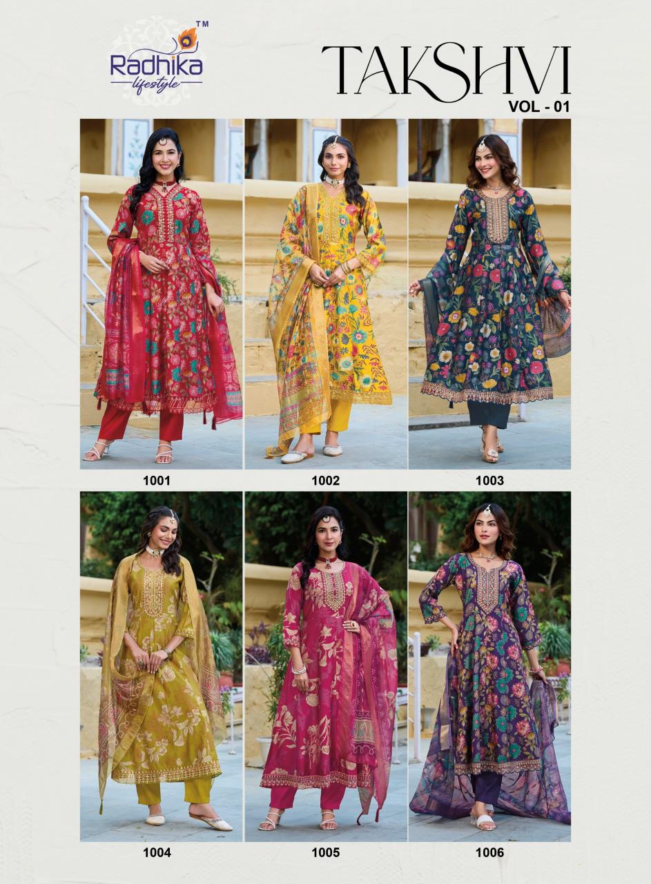 Radhika Lifestyle Takshvi vol 1 catalog wholesale kurtis in pune