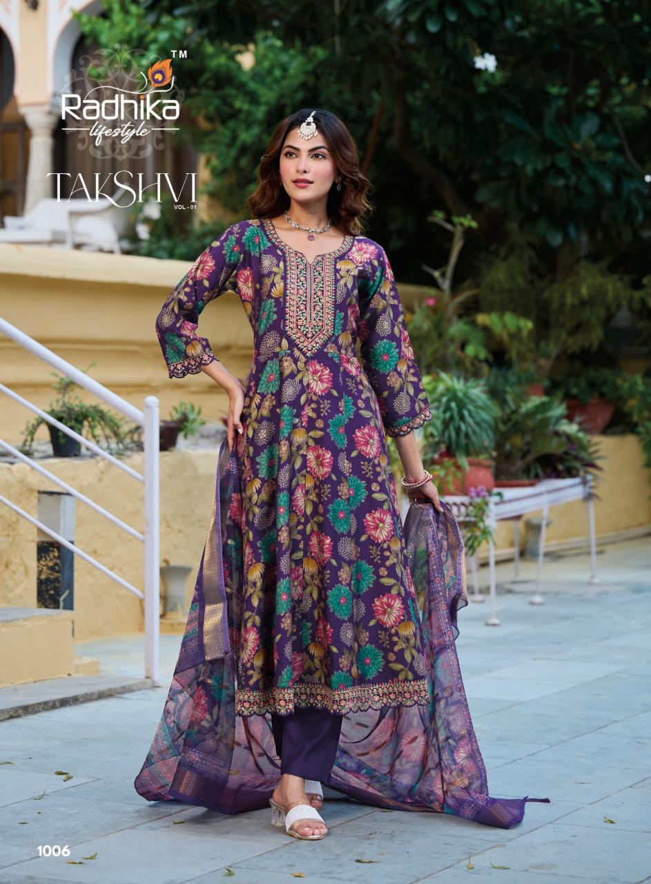 Radhika Lifestyle Takshvi vol 1 catalog wholesale kurtis in pune