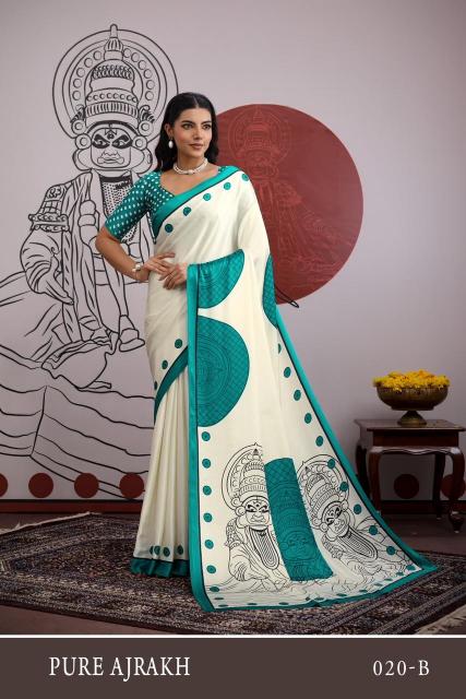 Rajtex Pure Ajrakh 20 catalog uniform online wholesale saree