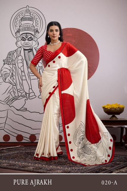 Rajtex Pure Ajrakh 20 catalog uniform online wholesale saree