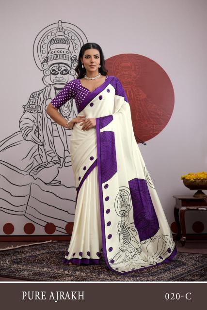 Rajtex Pure Ajrakh 20 catalog uniform online wholesale saree