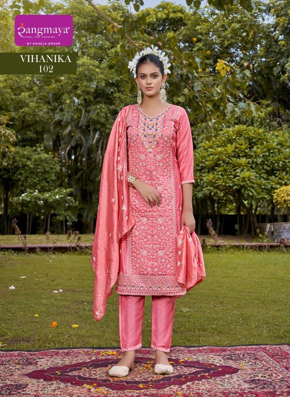 Rangmaya Vihanika catalog wholesale kurtis in rawalpindi
