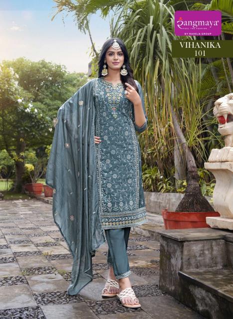 Rangmaya Vihanika catalog wholesale kurtis in rawalpindi