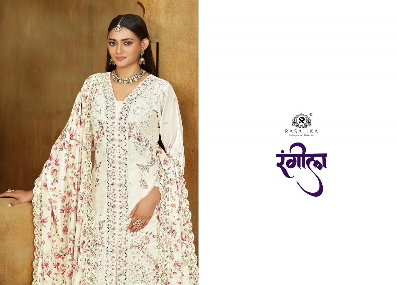 RASALIKA Present New Catlog RANGEELA Designer Suits