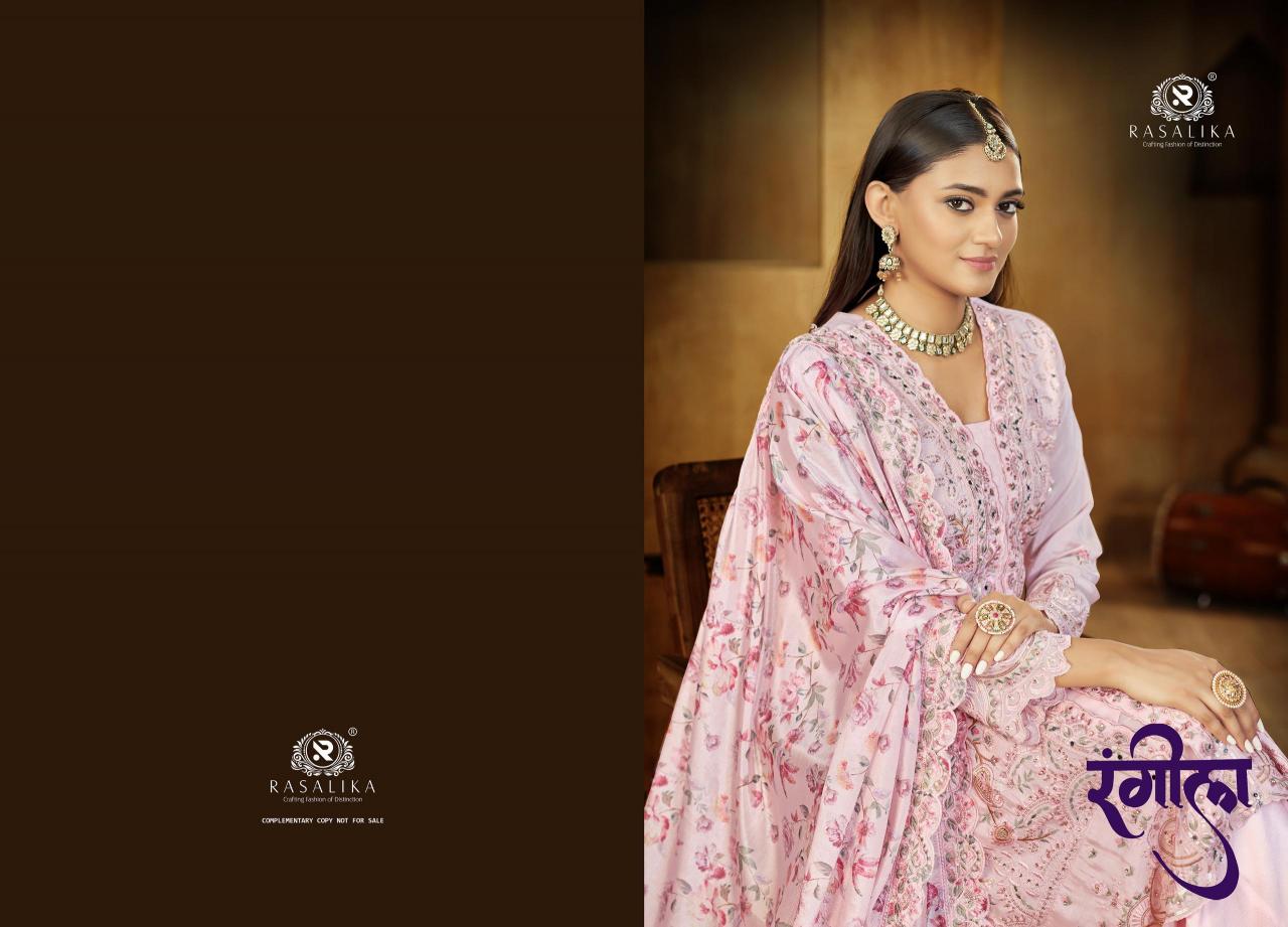 RASALIKA Present New Catlog RANGEELA Designer Suits