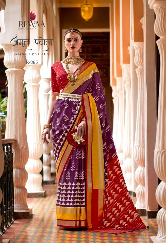Rewaa Amrut Patola catalog sarees wholesalers