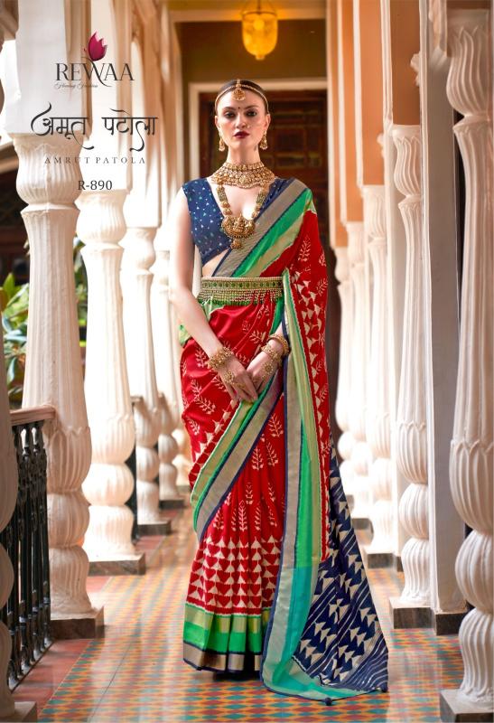 Rewaa Amrut Patola catalog sarees wholesalers