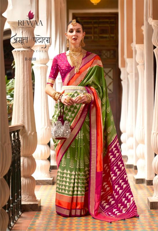 Rewaa Amrut Patola catalog sarees wholesalers