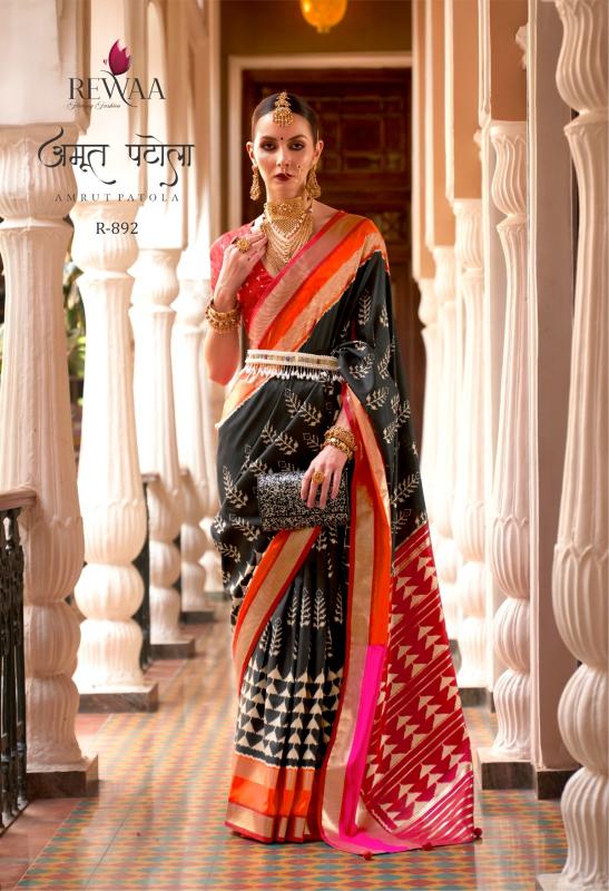 Rewaa Amrut Patola catalog sarees wholesalers
