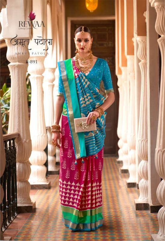 Rewaa Amrut Patola catalog sarees wholesalers