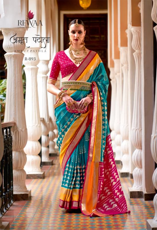 Rewaa Amrut Patola catalog sarees wholesalers