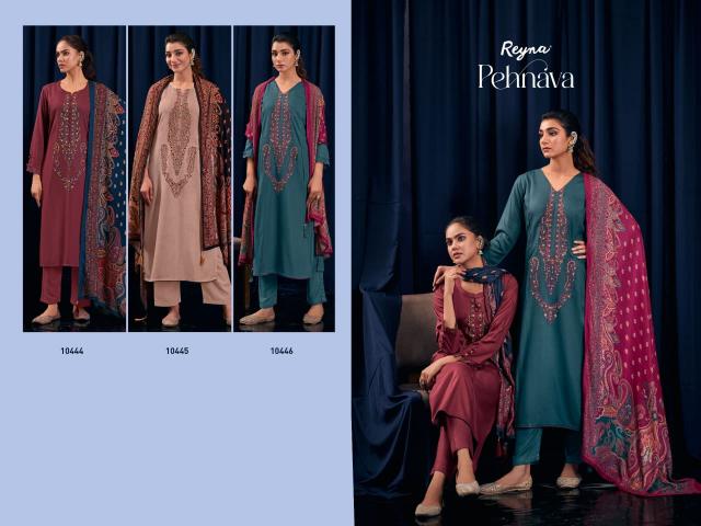 Reyna Pehnava catalog unstitched salwar kameez wholesalers