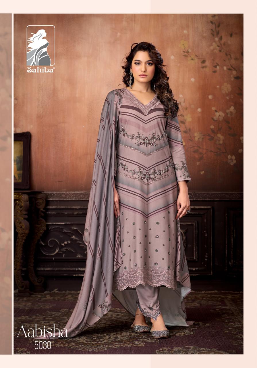 Sahiba Aabisha catalog salwar kameez material wholesale in mumbai