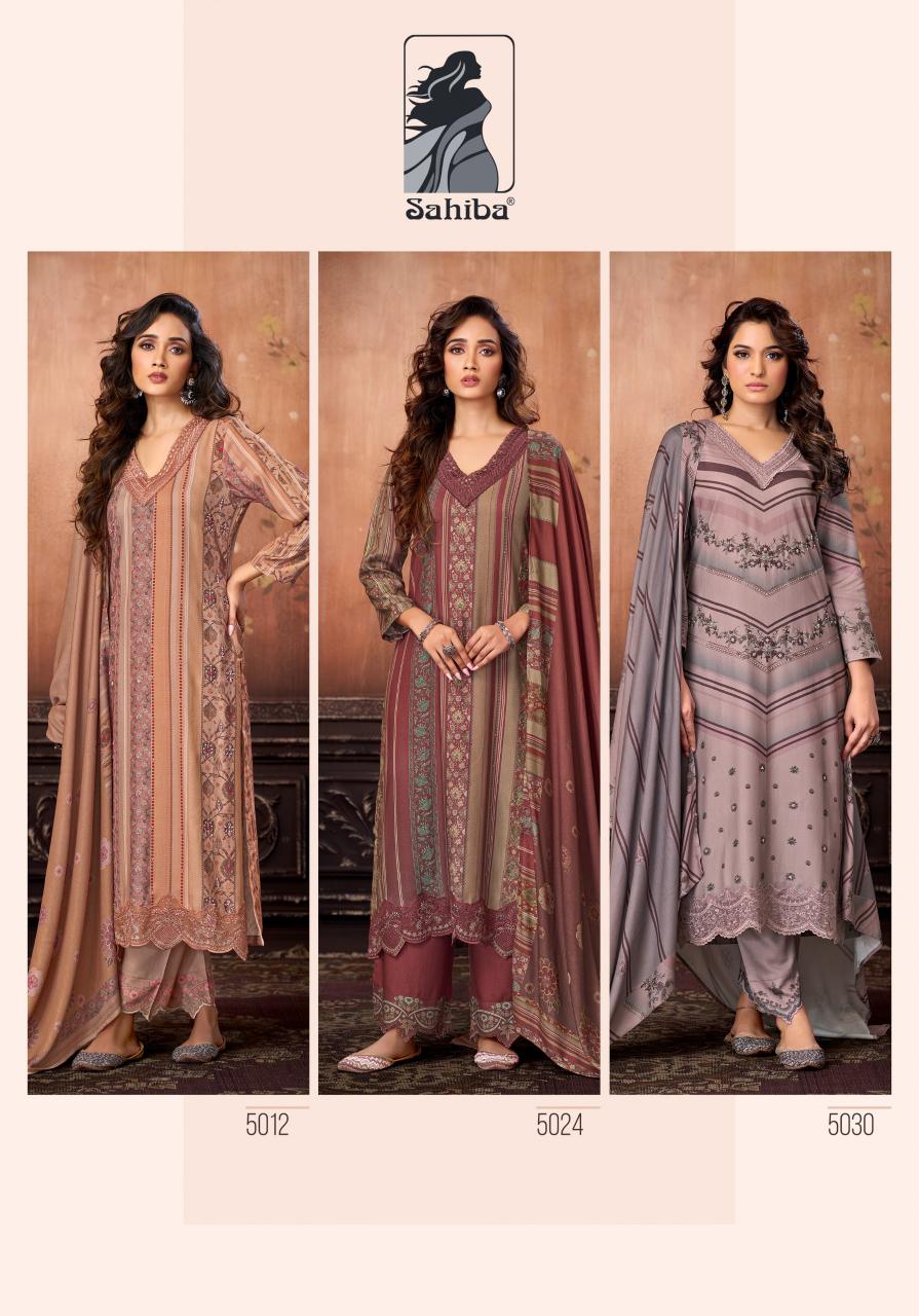 Sahiba Aabisha catalog salwar kameez material wholesale in mumbai
