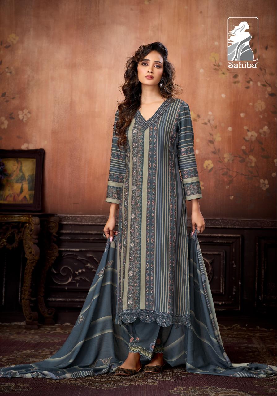 Sahiba Aabisha catalog salwar kameez material wholesale in mumbai