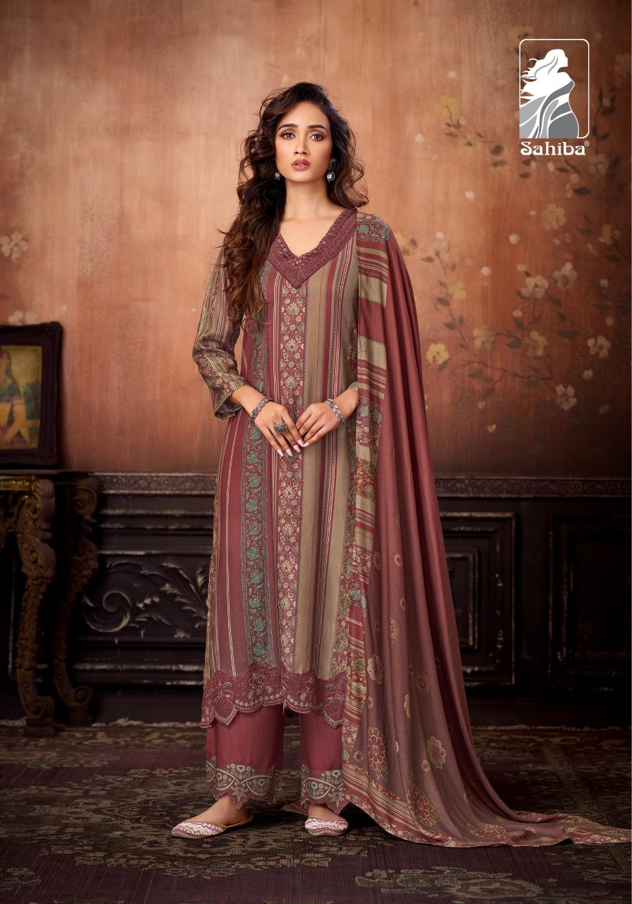 Sahiba Aabisha catalog salwar kameez material wholesale in mumbai