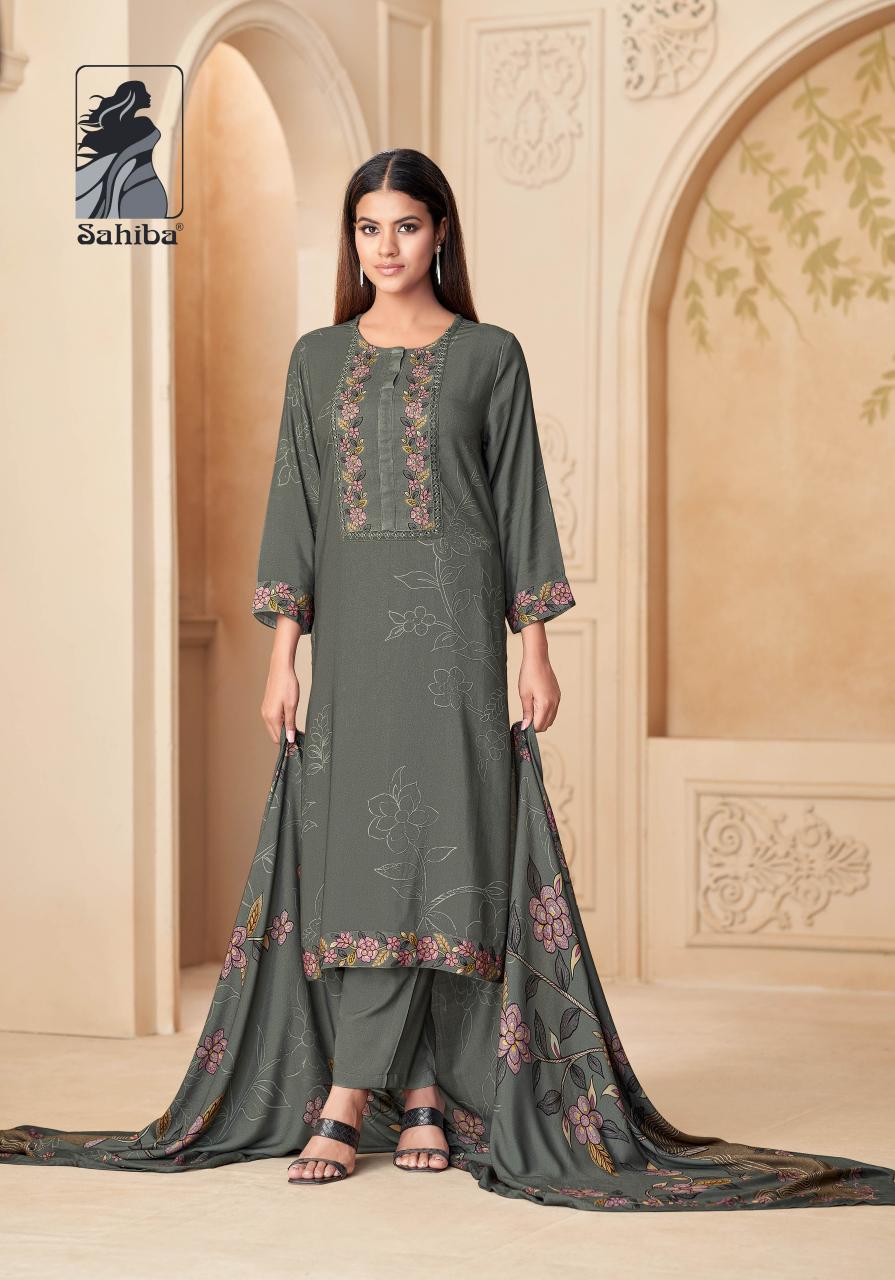 Sahiba Mahveen catalog unstitched salwar kameez wholesalers in mumbai