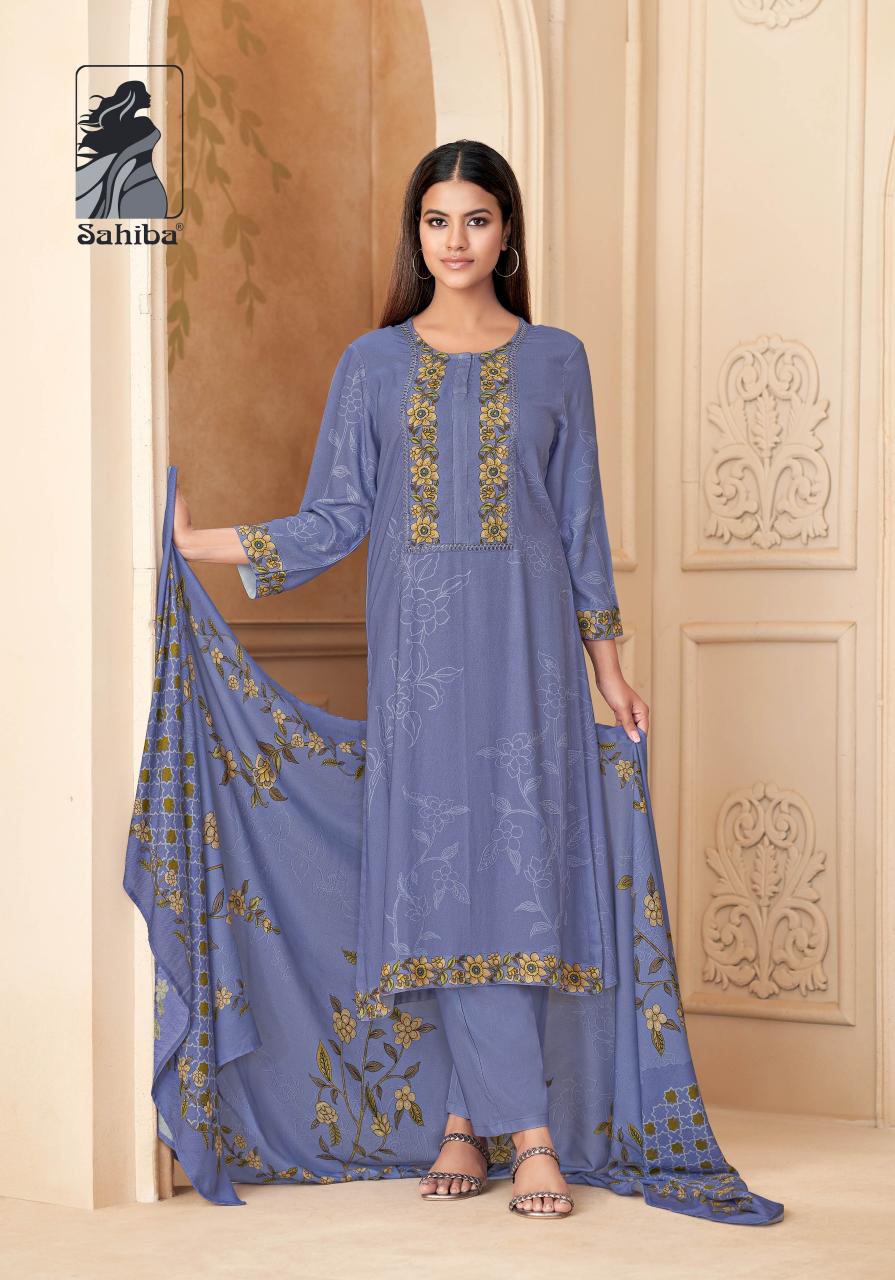 Sahiba Mahveen catalog unstitched salwar kameez wholesalers in mumbai