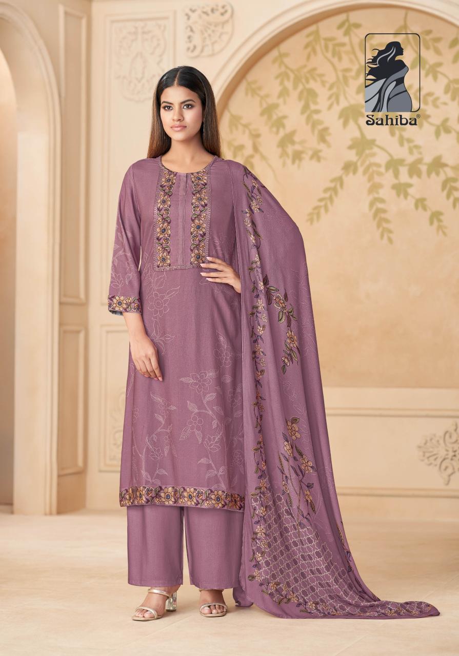 Sahiba Mahveen catalog unstitched salwar kameez wholesalers in mumbai