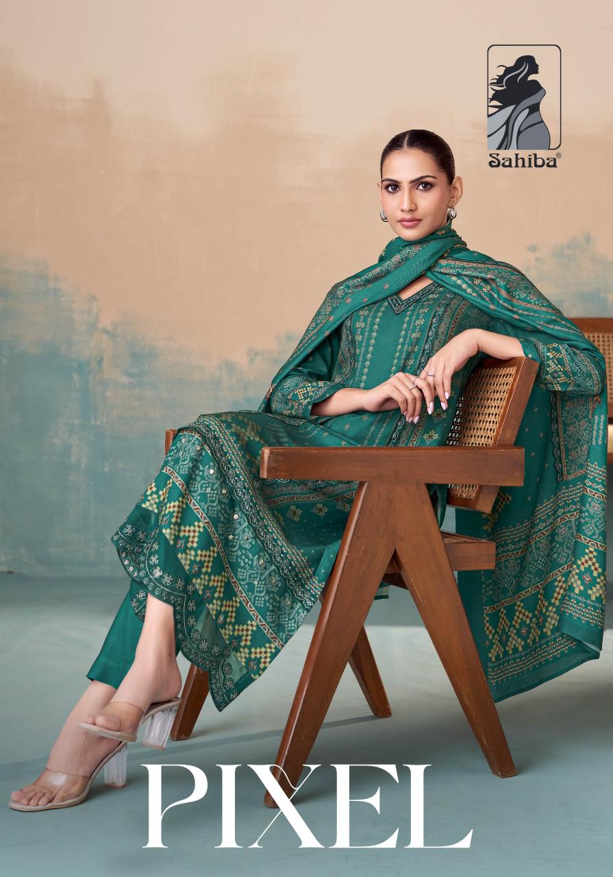 Sahiba Pixel catalog salwar kameez wholesale surat gujarat