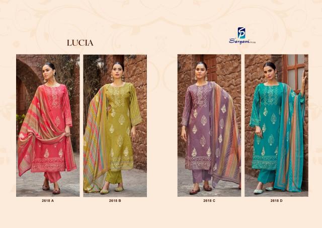 Sargam Lucia catalog wholesale dress materials in trichy