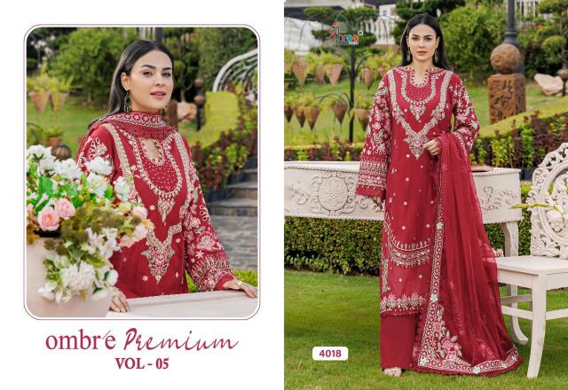 Shree Fabs Ombre premium vol 5 catalog pakistani replica suits wholesale in india