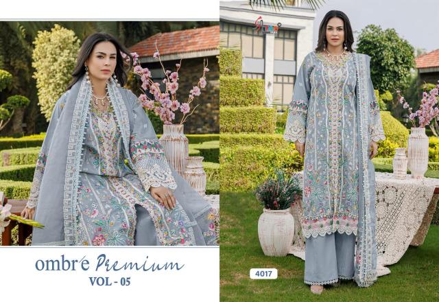 Shree Fabs Ombre premium vol 5 catalog pakistani replica suits wholesale in india